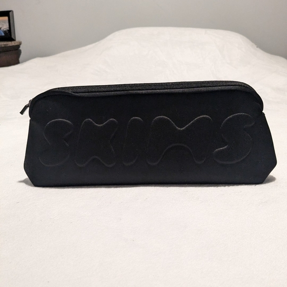 Skims Black Makeup Pouch Clutch - Picture 2 of 3